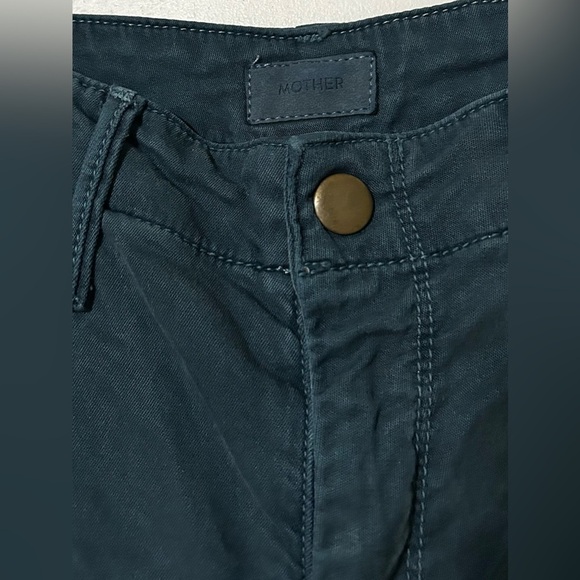 MOTHER MOTHER Misfit Crop Marine Ankle Zip Jogger Pants Womens Size 24 - Picture 4 of 12